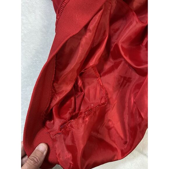 Vintage Jacksonville State Gamecocks NCAA Ka Inc Red Jacket Pockets Logo 90s - Picture 11 of 11